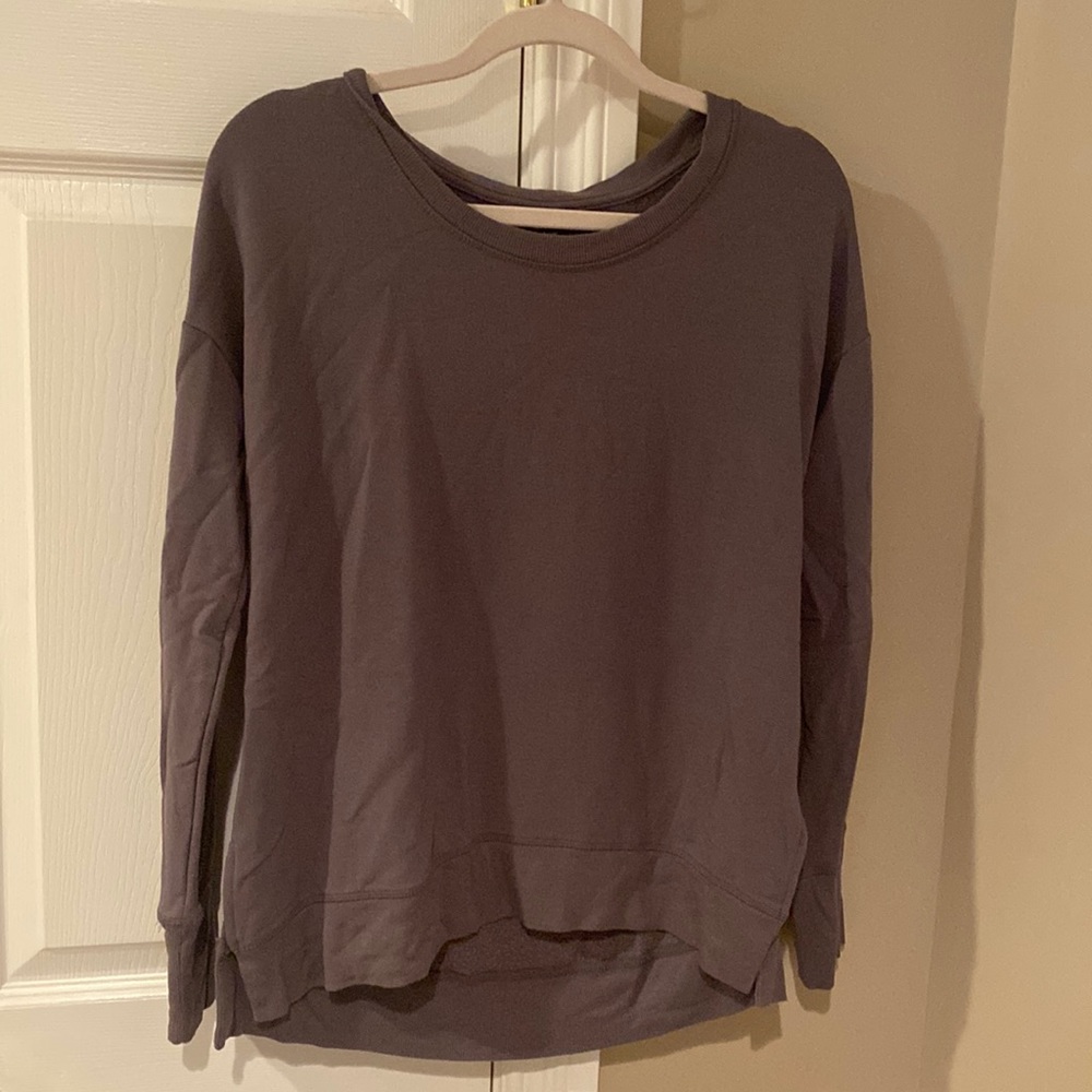 Long sleeve super soft purple sweater
